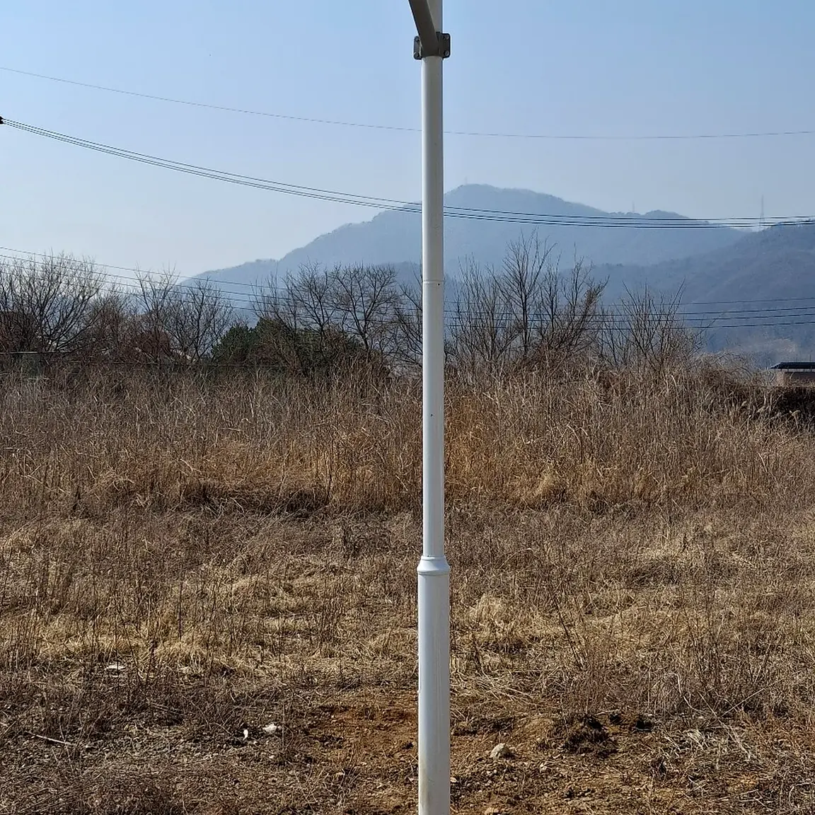 안산 산업단지 외곽 태양광가로등 설치 완료