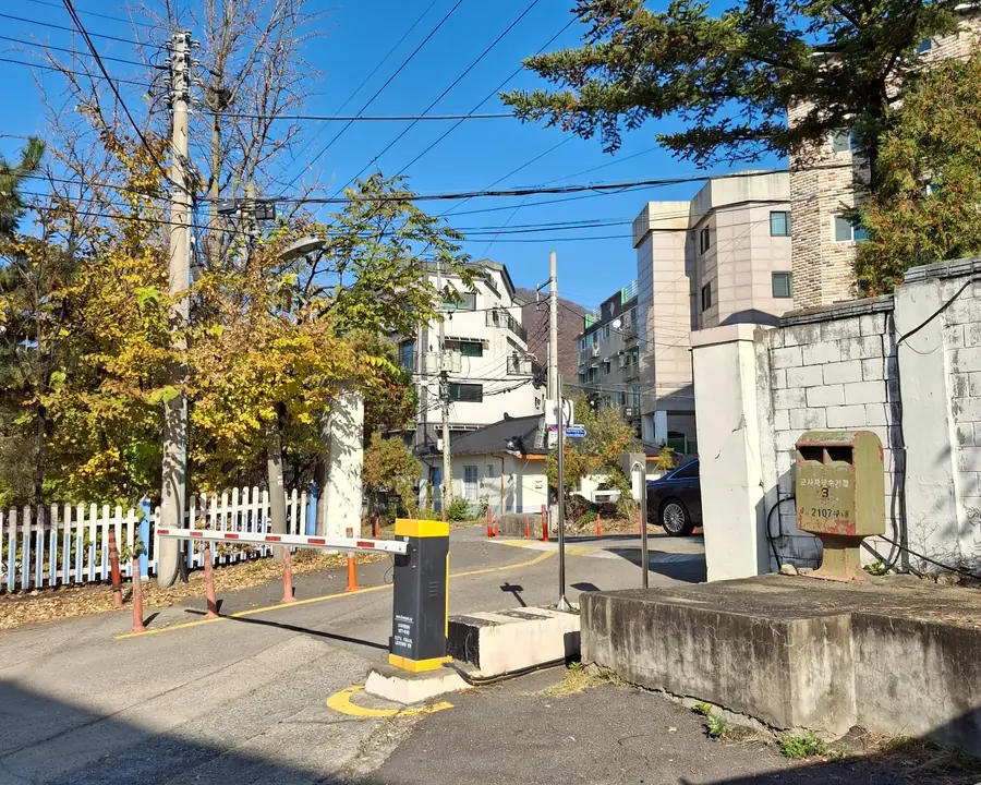 아산 태양광가로등 설치 전 차량 진입 동선 확인